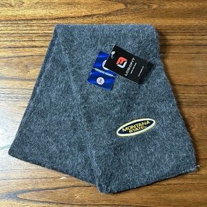 Montana State Bobcats Fuzzy Gray Scarf NWT